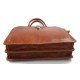 Leather briefcase mens women office shoulder bag document messenger bag business bag executive VIP briefcase honey