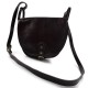 Bolso de mujer de piel bandolera de cuero marròn oscuro