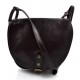 Bolso de mujer de piel bandolera de cuero marròn oscuro