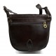 Bolso de mujer de piel bandolera de cuero marròn oscuro