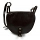 Bolso de mujer de piel bandolera de cuero marròn oscuro