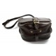 Bolso de mujer de piel bandolera de cuero marròn oscuro