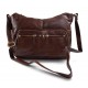 Ladies buffalo leather brown handbag womens