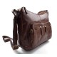 Ladies buffalo leather brown handbag womens