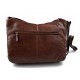 Ladies buffalo leather brown handbag womens