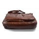 Ladies buffalo leather brown handbag womens