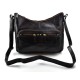 Ladies buffalo leather dark brown handbag women