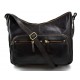 Ladies buffalo leather dark brown handbag women