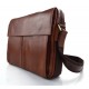 Leather satchel mens messenger ladies handbag ipad tablet leather bag brown