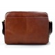 Leather satchel mens messenger ladies handbag ipad tablet leather bag brown