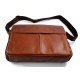 Leather satchel mens messenger ladies handbag ipad tablet leather bag brown