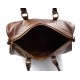 Brown duffle bag leather small duffel genuine leather travel bag