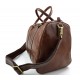 Brown duffle bag leather small duffel genuine leather travel bag