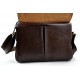 Leder umhängetasche ipad tasche notebook tasche damen schultertasche tablet tasche herren dunkel braun