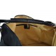 Mens ladies leather duffle bag black shoulder bag travel bag