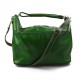 Duffle bag mens women leather green travel bag luggage leather bag carryon made in Italy airplane