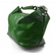 Duffle bag mens women leather green travel bag luggage leather bag carryon made in Italy airplane