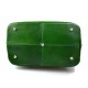 Duffle bag mens women leather green travel bag luggage leather bag carryon made in Italy airplane