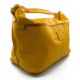 Bolsa de viaje deportiva mujer bolsa de hombro maleta bolso equipaje de piel genuina amarillo