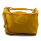 Duffle bag mens women leather yellow travel bag luggage leather bag carryon made in Italy airplane