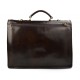 Sac a main cuir bandoulière homme femme messenger brun foncè