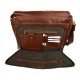 Borsa pelle notebook porta ipad porta laptop marrone messenger uomo donna