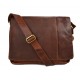 Borsa pelle notebook porta ipad porta laptop marrone messenger uomo donna