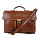 Leather briefcase business bag conference bag satchel matt brown