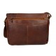 Borsa pelle notebook porta ipad porta laptop marrone messenger uomo donna