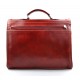 Leather briefcase office bag men ladies bag business red