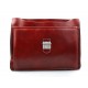 Leather briefcase office bag men ladies bag business red