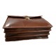 Leather briefcase office bag men ladies bag business brown