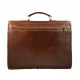 Leather briefcase office bag men ladies bag business brown