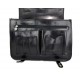 Leather shoulder bag messenger rigid bag women men handbag leather bag satchel carry on black crossbody