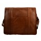 Mens leather messenger bag brown shoulder bag genuine leather briefcase