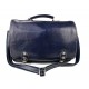 Messenger Leder herren aktentasche  ledertasche umhangetasche schultertasche tragetasche blau