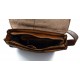 Brown leather shoulder bag leather retro satchel mens women vintage messenger