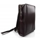 Leather backpack womens travel bag leather weekender bag notebook big backpack dark brown