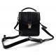 Crossbody satchel genuine leather bag shoulder bag hobo bag black