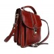 Bolso de cuero genuino cartero hobo bag bolso piel hombre bolso piel mujer bandolera rojo