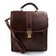 Bandoulière en cuir sac homme femme messenger sac d'épaule sac postier sac hobo marron