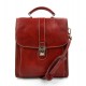 Borsa uomo donna borsello postino spalla tracolla vera pelle rosso hobo bag