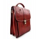 Borsa uomo donna borsello postino spalla tracolla vera pelle rosso hobo bag