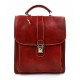 Borsa uomo donna borsello postino spalla tracolla vera pelle rosso hobo bag