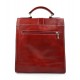 Borsa uomo donna borsello postino spalla tracolla vera pelle rosso hobo bag