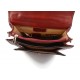 Borsa uomo donna borsello postino spalla tracolla vera pelle rosso hobo bag