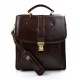 Bolso de hombre bolso de mujer bandolera de cuero marron oscuro cartero cuero genuino hobo bag bolso de espalda