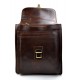 Bolso de hombre bolso de mujer bandolera de cuero marron oscuro cartero cuero genuino hobo bag bolso de espalda