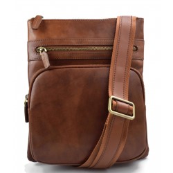 Bandoulière en cuir sac homme messenger sac d'épaule sac postier sac hobo marron sacoche