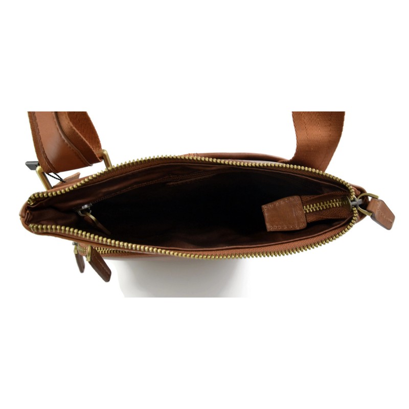 Hobo bag mens ladies satchel leather shoulder bag sling bag brown